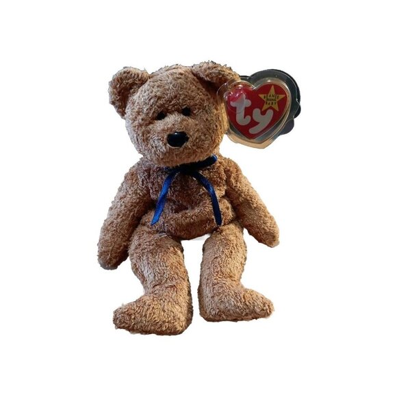 TY 1999 FUZZ the BEAR BEANIE BABY - Picture 1 of 1